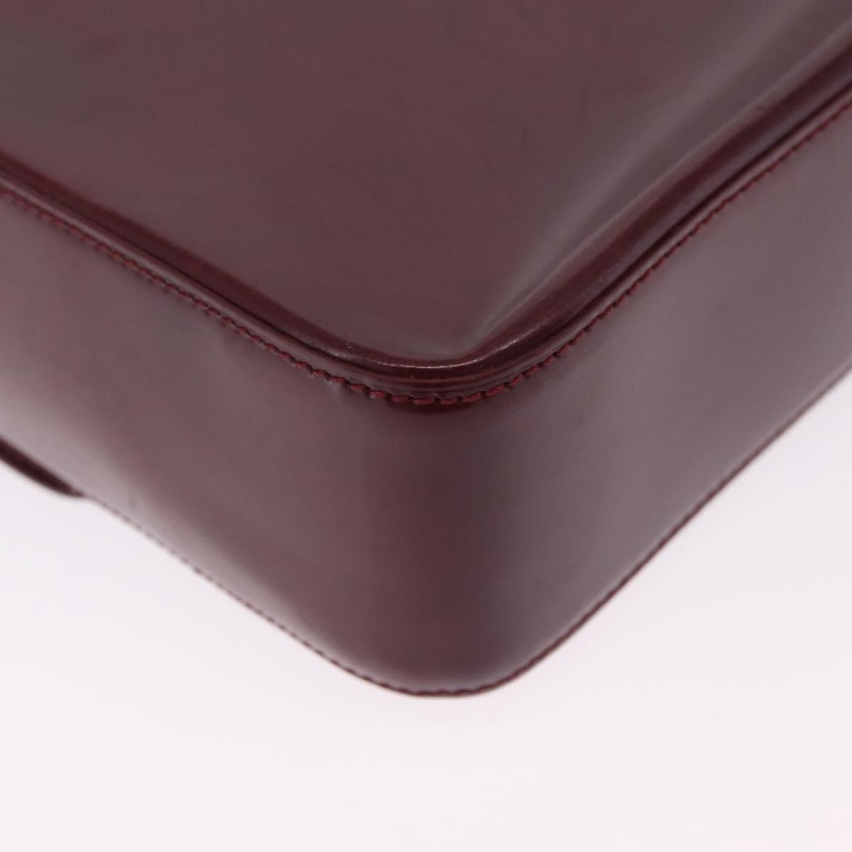 Cartier Panthère Shoulder Patent Leather, Burgundy, Patent Leather, Shoulder Bag