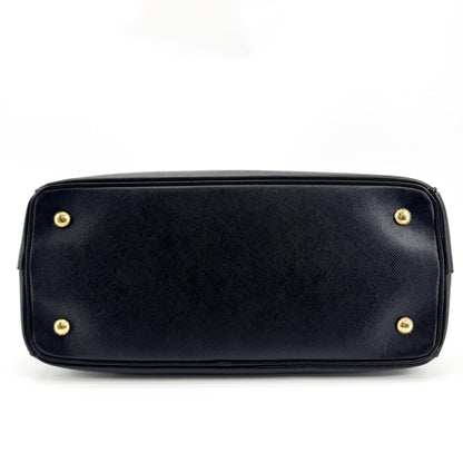 Prada Lux Open Saffiano Leather, Black, Leather, Tote Bag