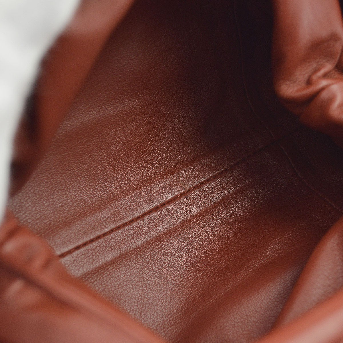 Bottega Veneta The Pouch Leather, Brown, Leather, Clutch
