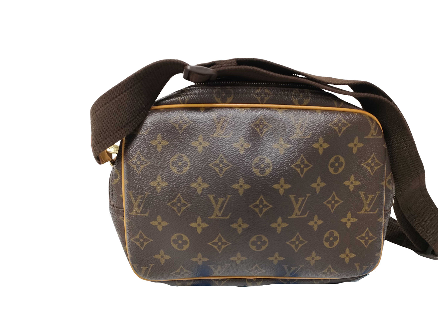 Louis Vuitton Reporter Monogram Canvas, Brown, Canvas, Shoulder Bag