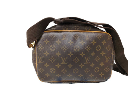 Louis Vuitton Reporter Monogram Canvas, Brown, Canvas, Shoulder Bag