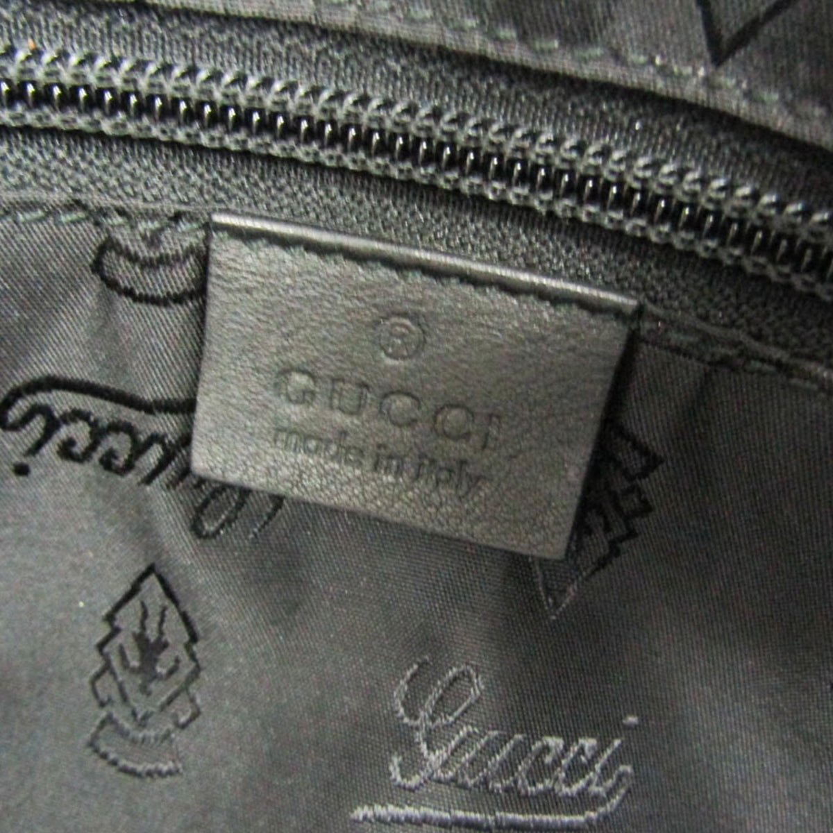 Gucci Convertible Guccissima Leather, Black, Leather, Briefcase