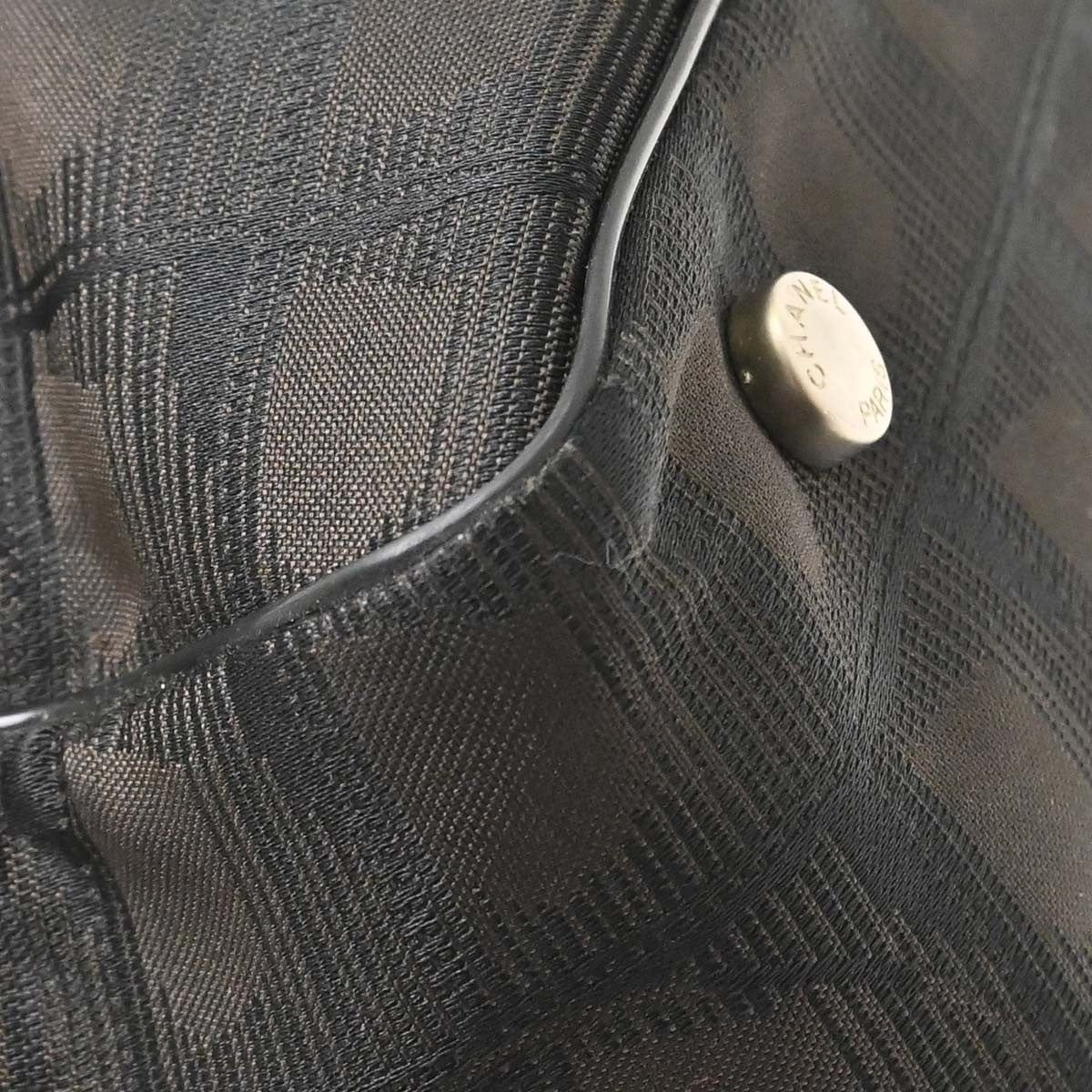 Chanel Travel Line Nylon, Brown, Nylon, Tote Bag