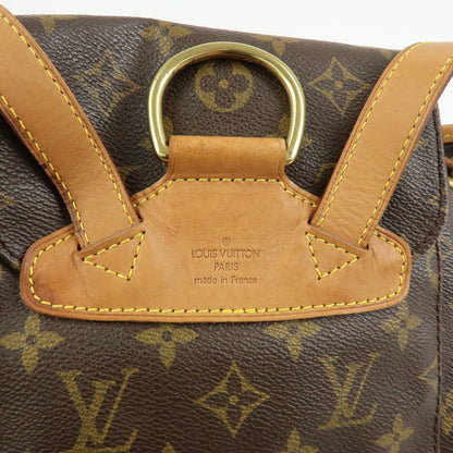 Louis Vuitton Montsouris Monogram Canvas, Brown, Canvas, Backpack