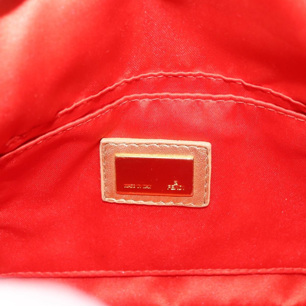 Fendi Mamma Baguette Zucchino canvas, Gold, Canvas, Shoulder Bag