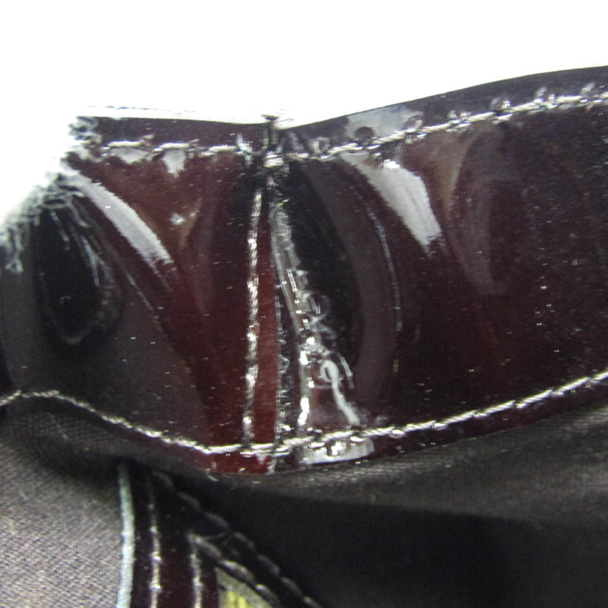 Louis Vuitton Wilshire Monogram Vernis, Burgundy, Patent Leather, Handbag