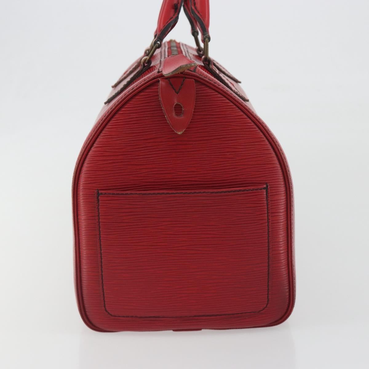 Louis Vuitton Speedy Epi, Red, Leather, Handbag