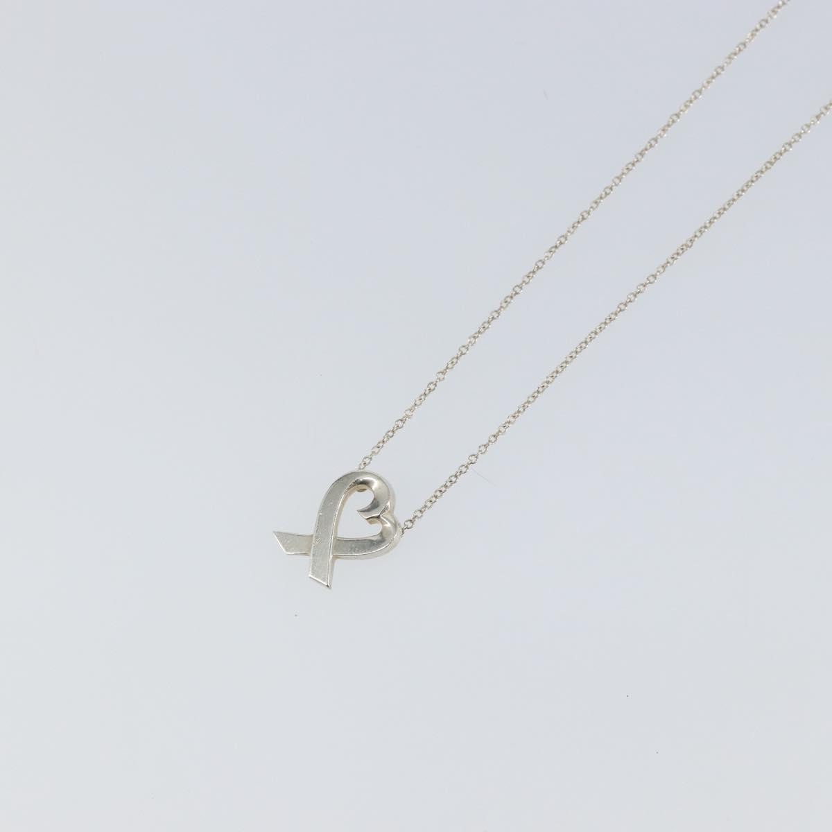 Tiffany & Co. Paloma Picasso Loving Heart Pendant Silver 925, Silver, Silver, Necklace