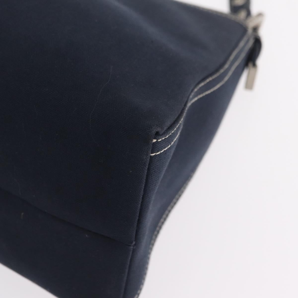Fendi Baguette Canvas, Navy, Canvas, Handbag