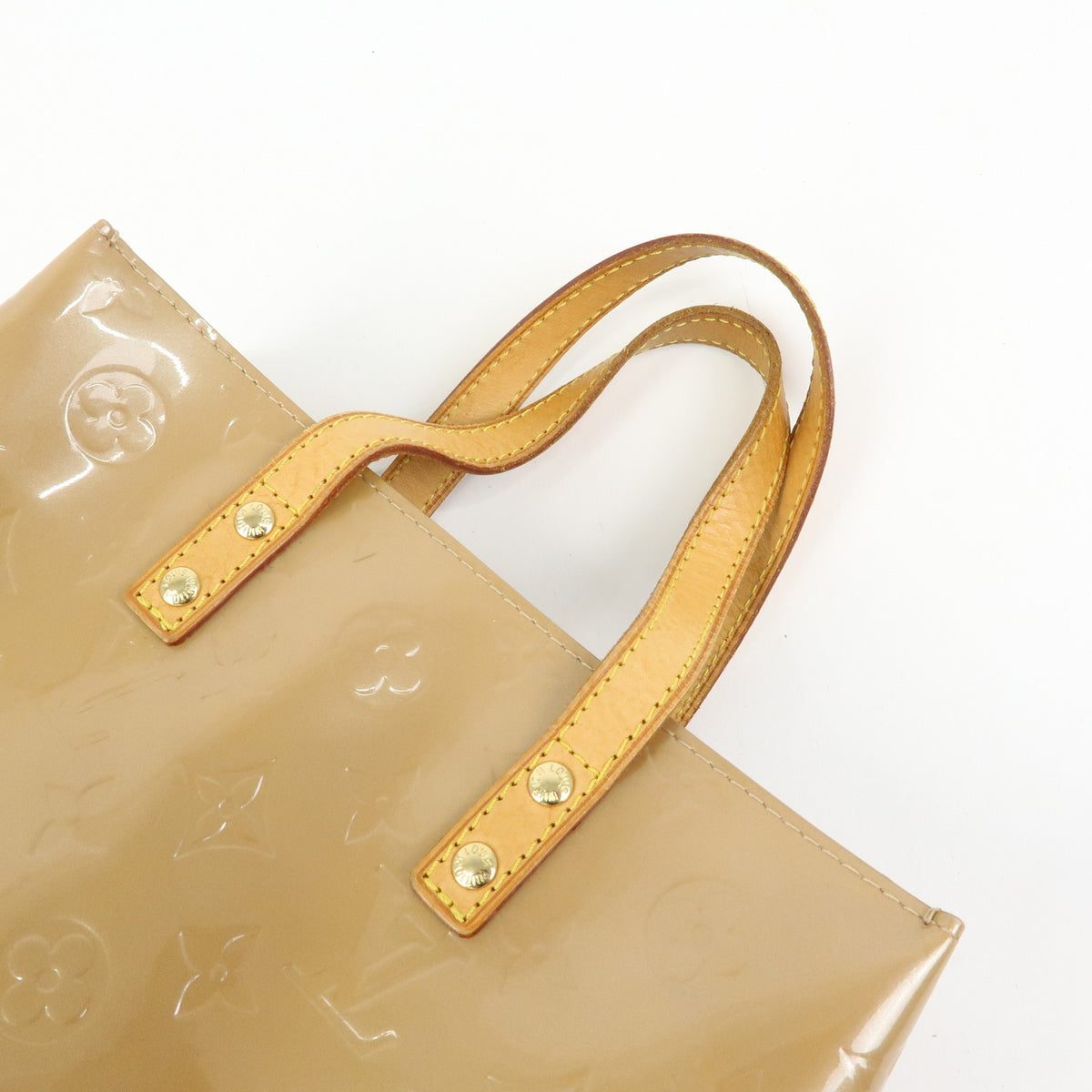 Louis Vuitton Reade Monogram Vernis, Brown, Patent Leather, Handbag