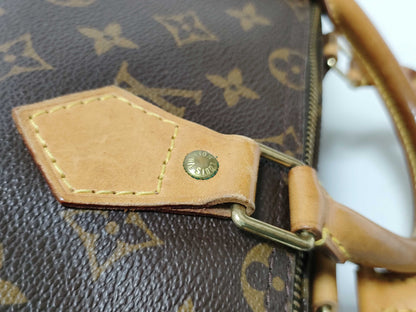 Louis Vuitton Speedy Handbag Monogram Canvas, Brown, Canvas, Handbag