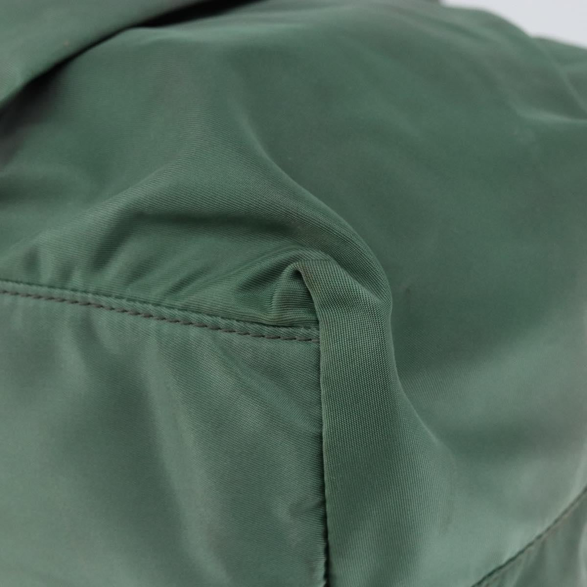 Prada Convertible Bow Tessuto, Green, Nylon, Tote Bag