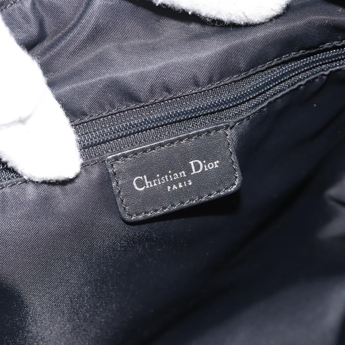 Christian Dior Vintage Trotter Messenger Diorissimo Canvas, Black, Canvas, Shoulder Bag