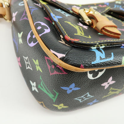 Louis Vuitton Lodge Monogram Multicolor, Black, Canvas, Handbag