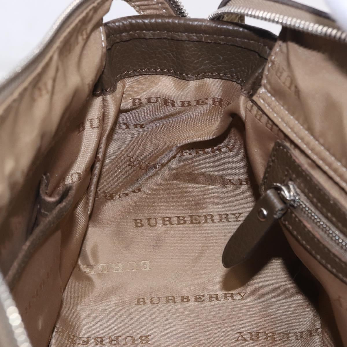 Burberry Nova Check Canvas, Brown, Canvas, Handbag