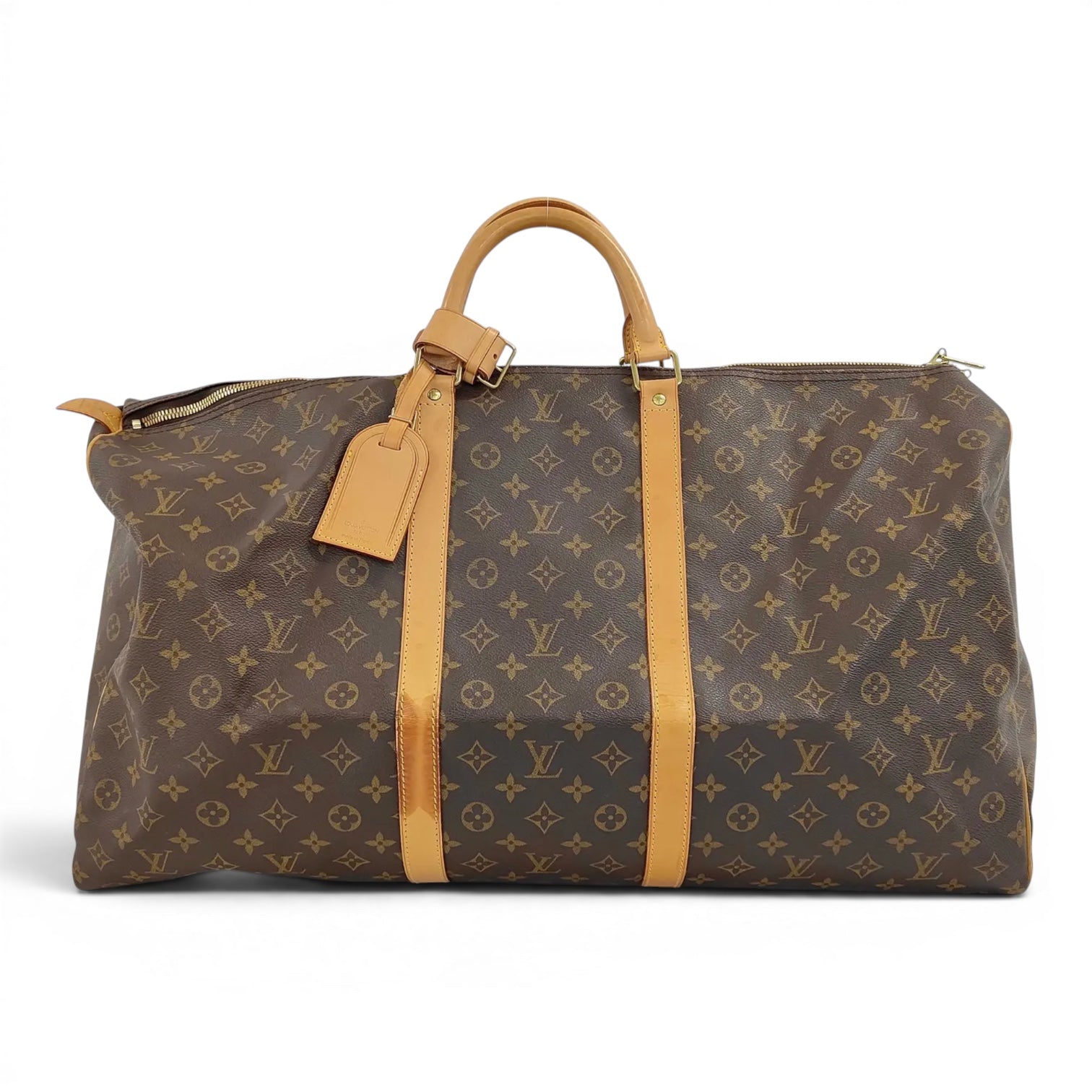 Louis Vuitton Keepall Monogram Canvas, Brown, Canvas, Travel Bag