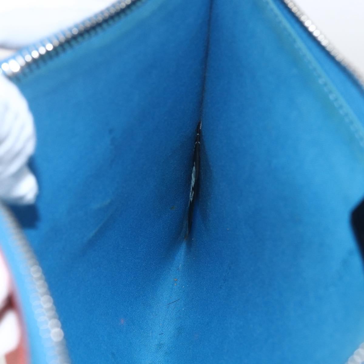 Fendi Monster Clutch Leather, Blue, Leather, Clutch