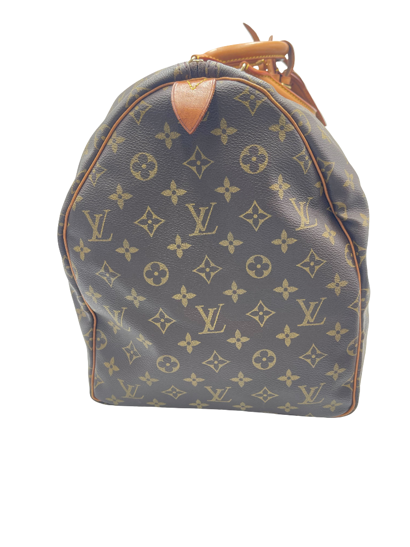 Louis Vuitton Keepall Bag Monogram Canvas, Brown, Canvas, Travel Bag