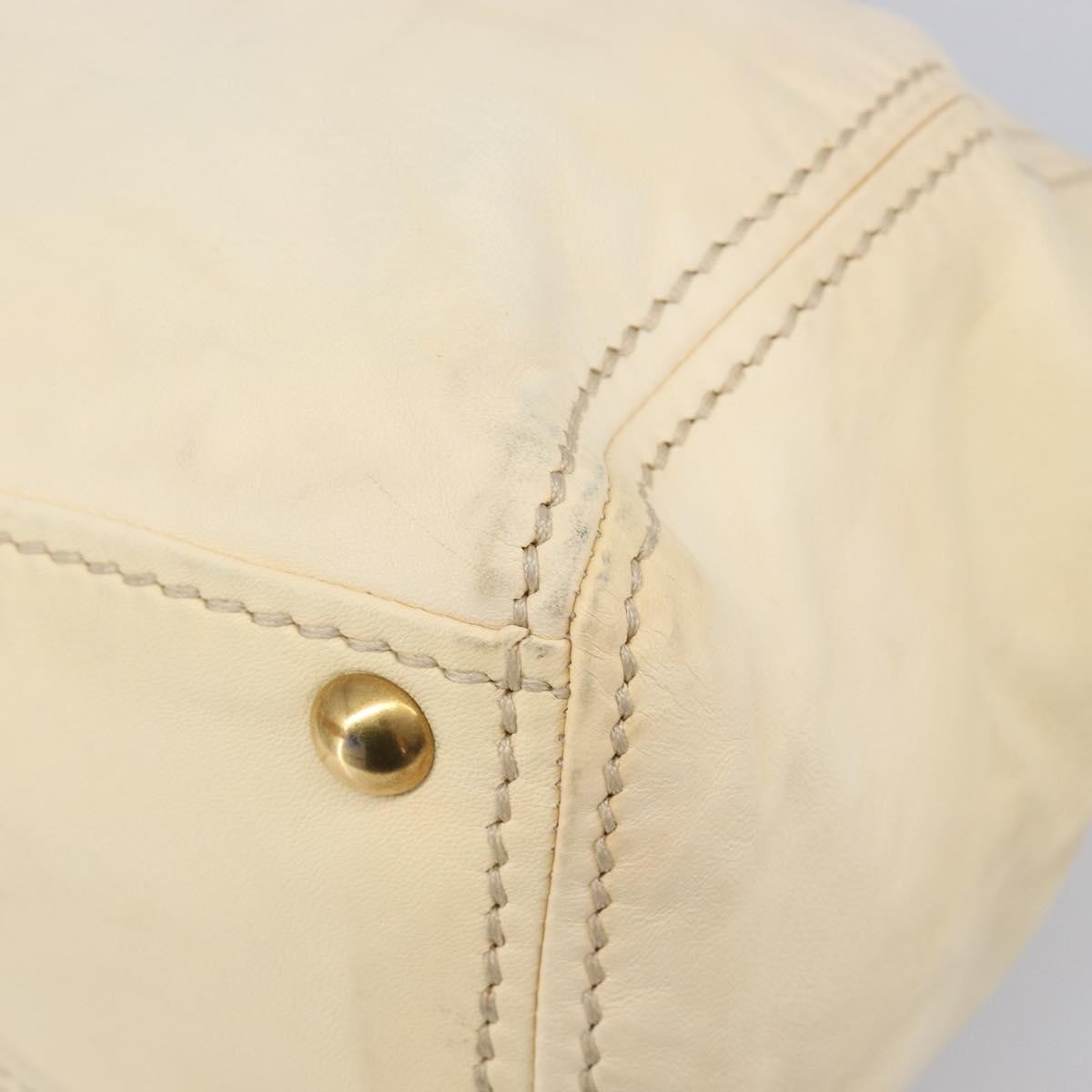Miu Miu Beau Top Handle Leather, Beige, Leather, Handbag