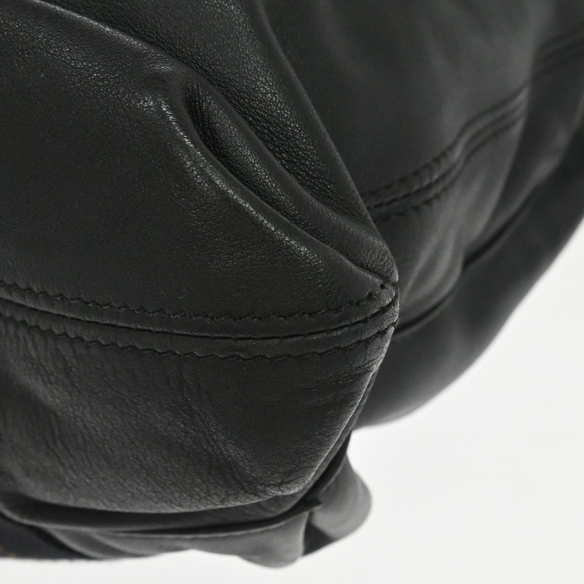 Hermes Caravan Leather, Black, Leather, Tote Bag
