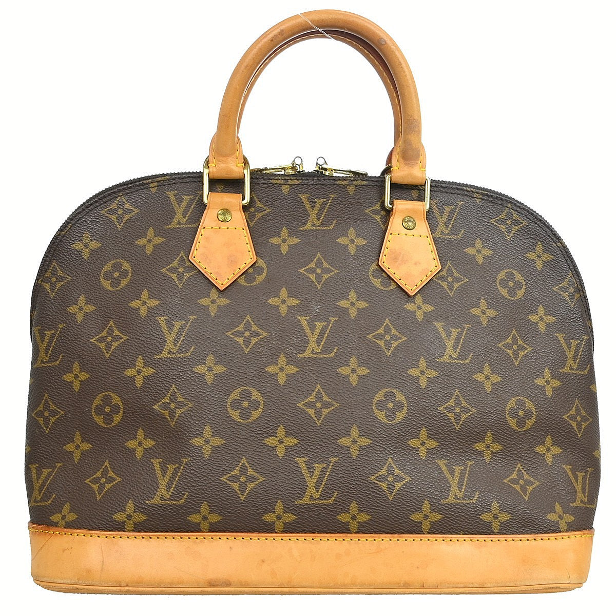 Louis Vuitton Alma Monogram, Brown, Canvas, Handbag