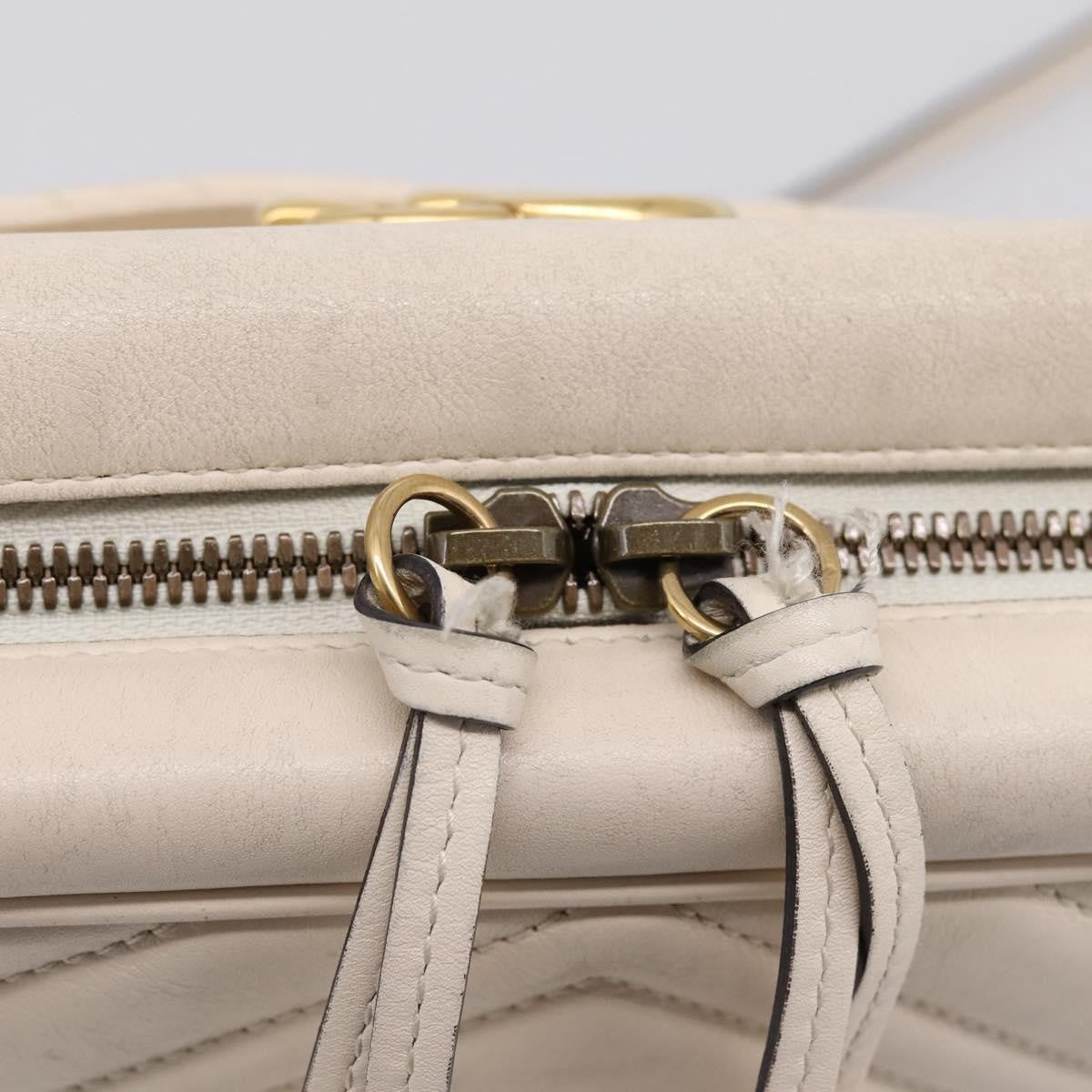 Gucci GG Marmont Multi-Use Matelasse Leather, White, Leather, Handbag