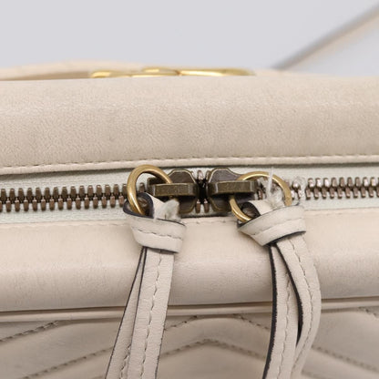 Gucci GG Marmont Multi-Use Matelasse Leather, White, Leather, Handbag