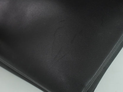Celine Trio Leather, Black, Leather, Crossbody Bag