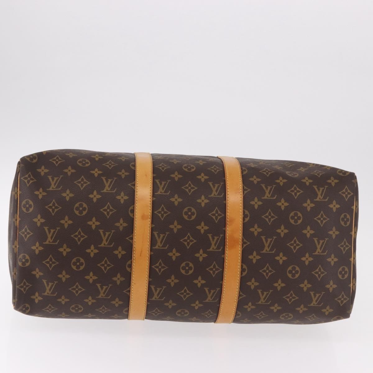 Louis Vuitton Keepall Monogram, Brown, Canvas, Travel Bag