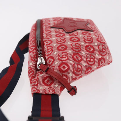 Gucci Children's Belt Printed GG Coated Canvas, Red, Canvas, Handbag