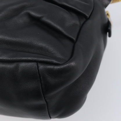 Miu Miu Shoulder Matelasse Leather, Black, Leather, Shoulder Bag