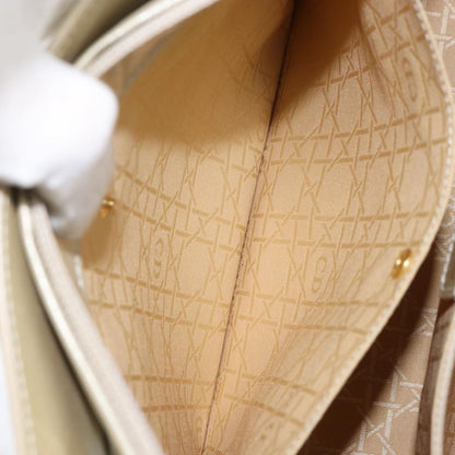 Christian Dior Diorissimo Tote Patent leather, BEIGE, LEATHER, Tote bag