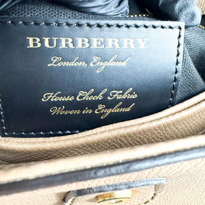 Burberry Camberley Top Handle Leather, Brown, Leather, Handbag