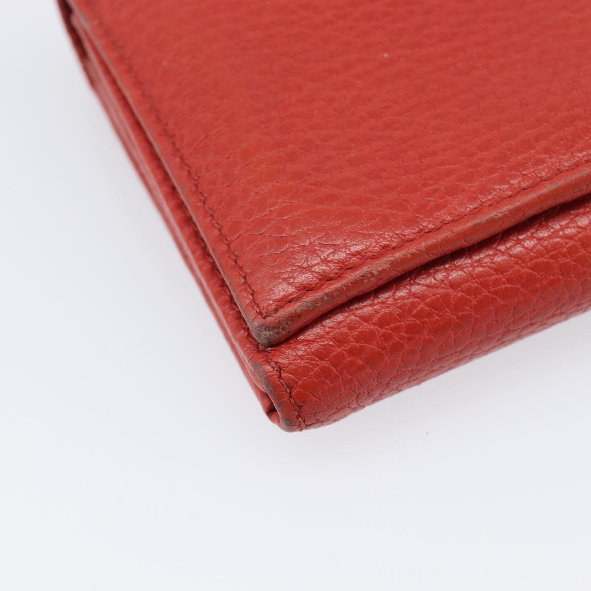 Gucci Swing Wallet on Strap Leather, Red, Leather, Crossbody Bag