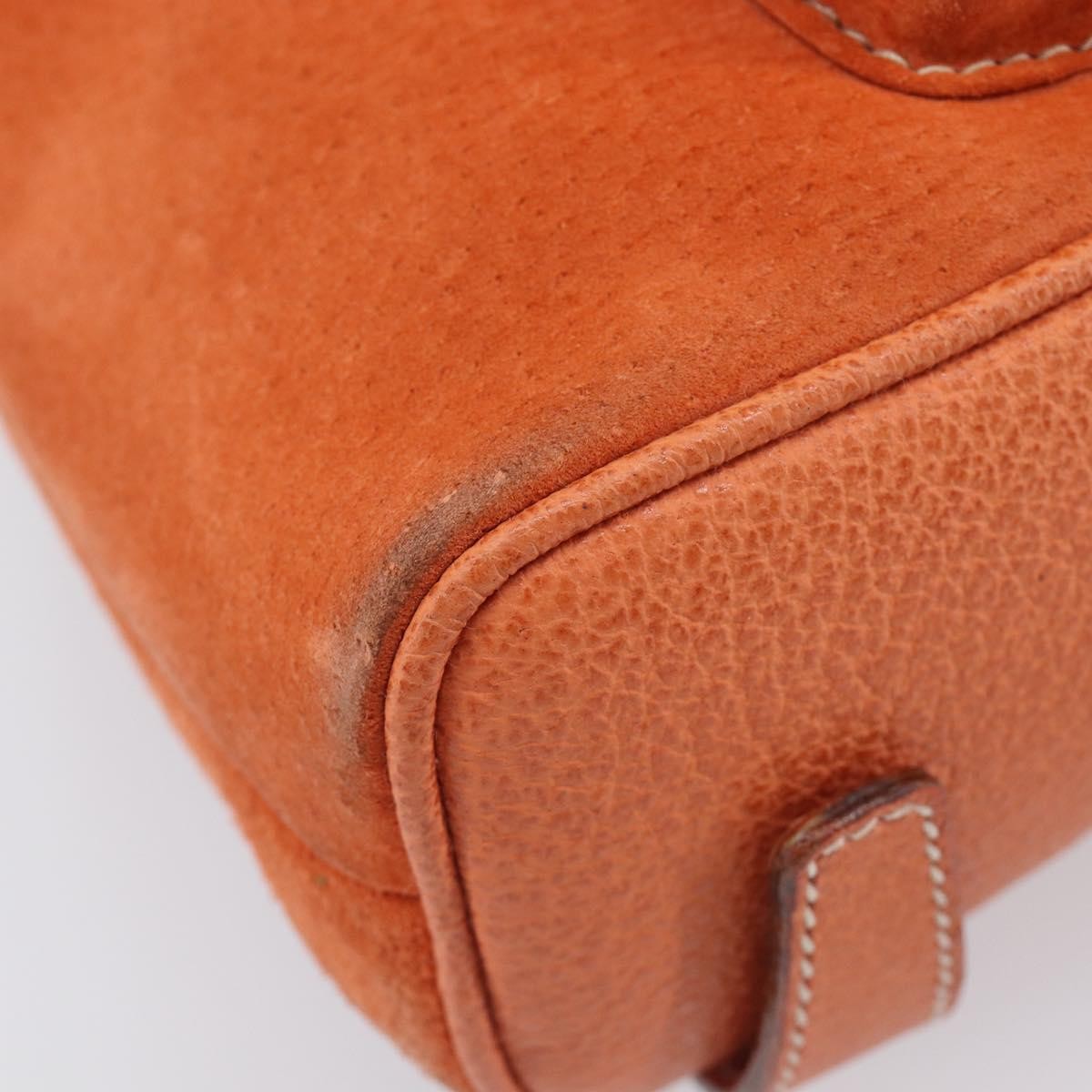 Gucci Vintage Bamboo Suede, Orange, Suede, Backpack