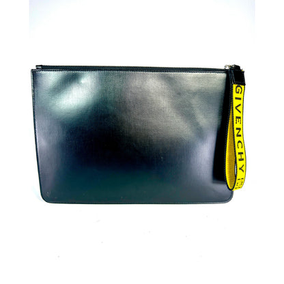 GIVENCHY Ticker Leather Pouch Clutch