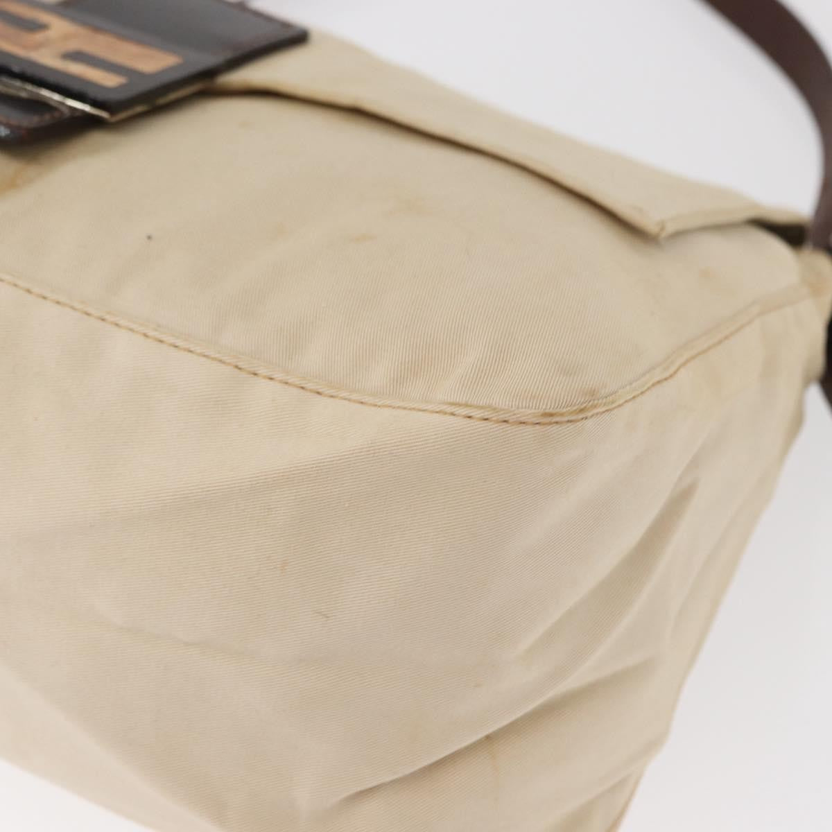 Fendi Fendi mamma baguette monogram, Beige, Canvas, Handbag