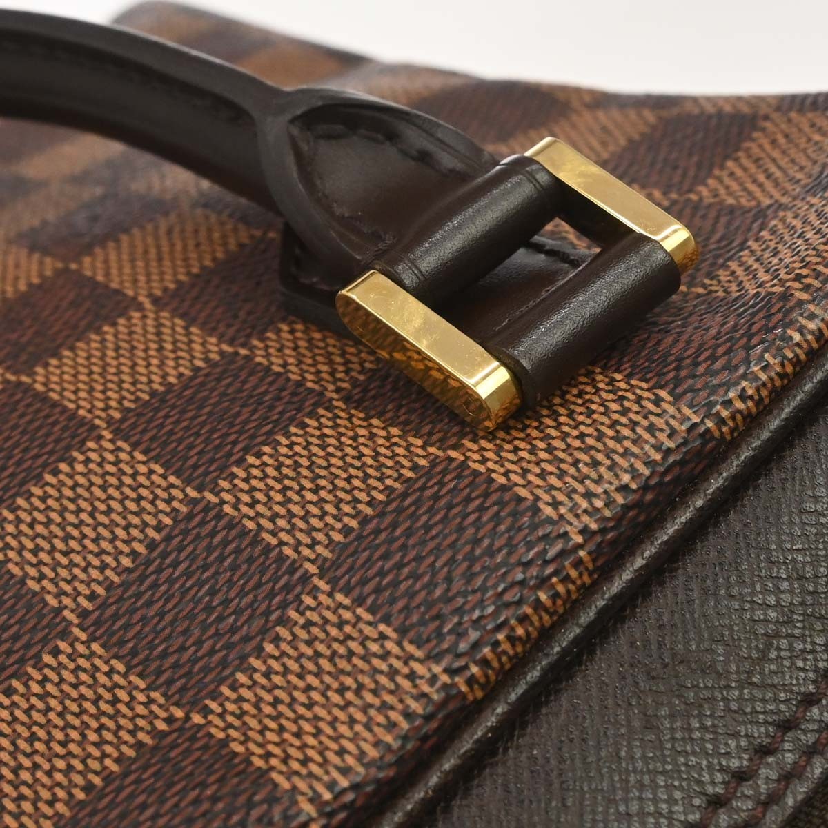Louis Vuitton Brera Damier, Brown, Canvas, Handbag