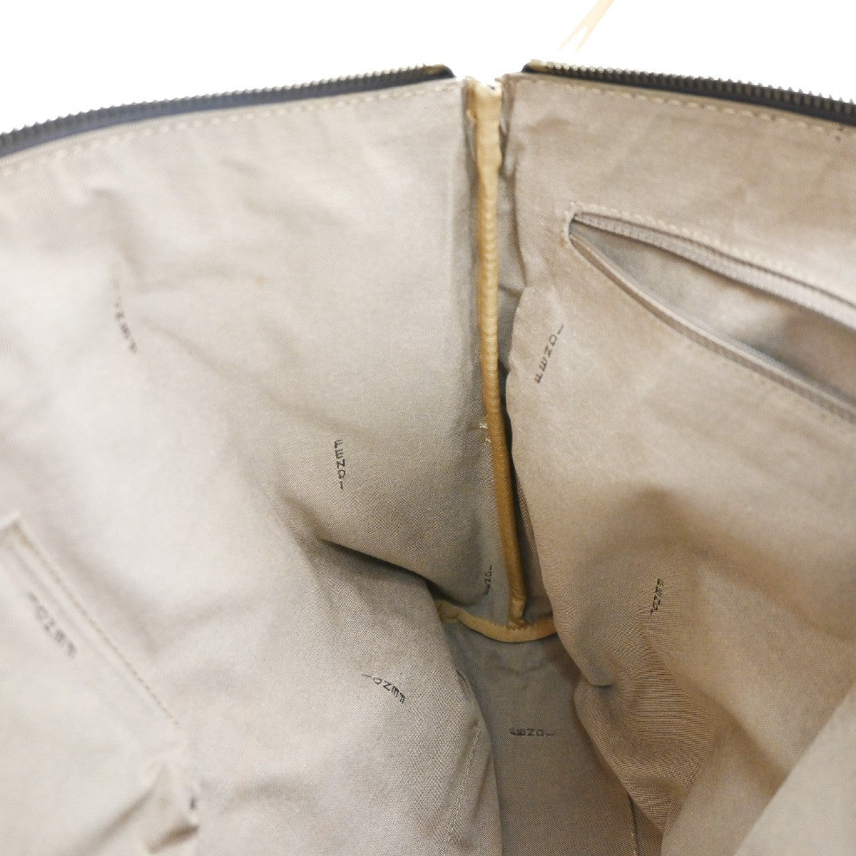 Fendi Open Zucchino Canvas, Beige, Canvas, Tote Bag