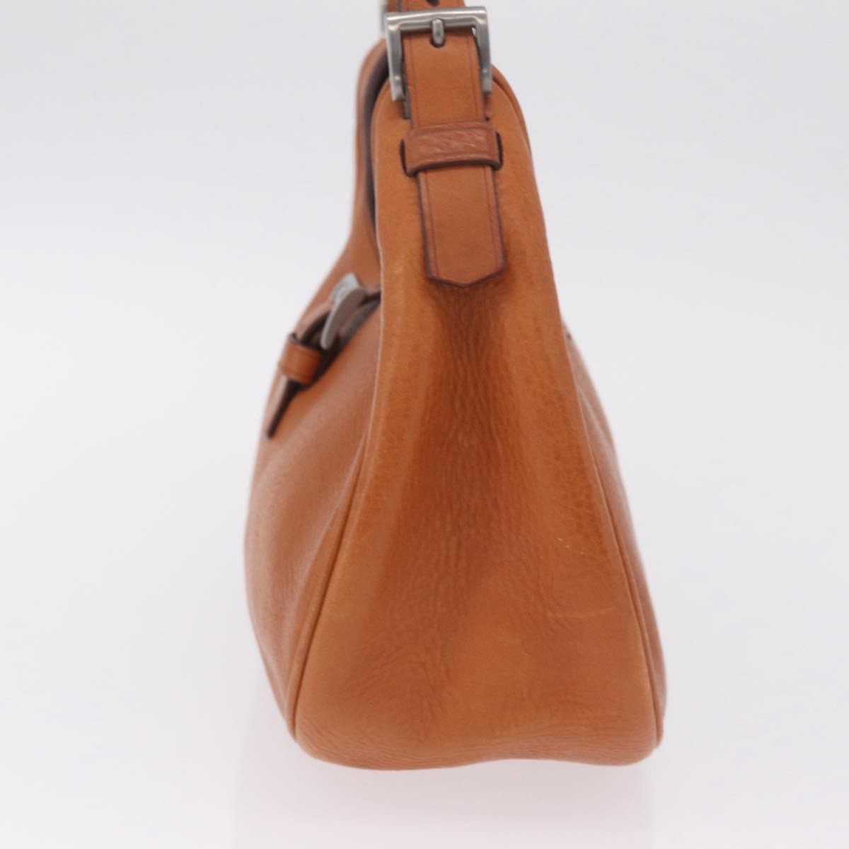 Prada Shoulder Leather, Brown, Leather, Shoulder Bag