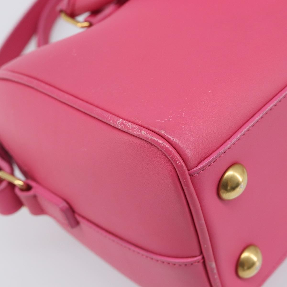 Saint Laurent Classic Duffle Leather, Pink, Leather, Handbag