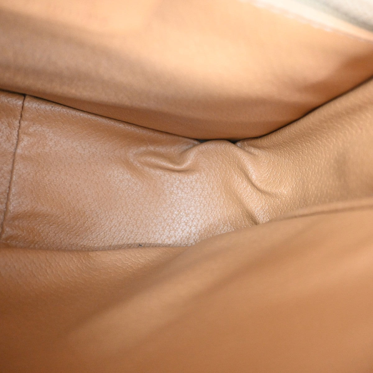 Celine Vintage Macadam Canvas and Leather, Beige, Canvas, Shoulder Bag