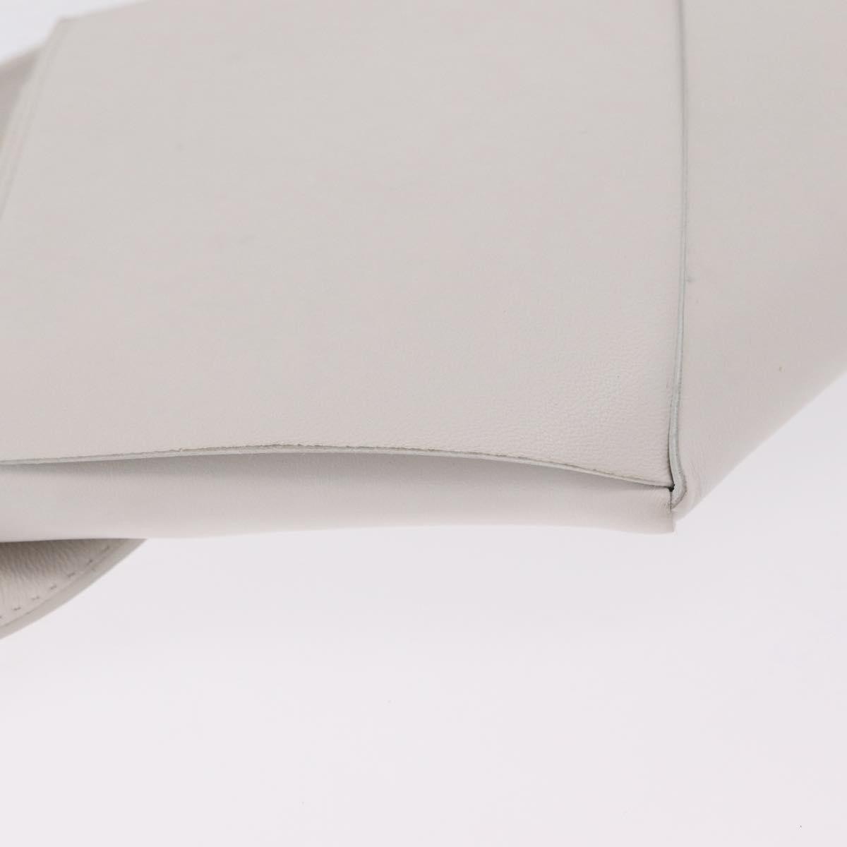 Bottega Veneta NAPPA19 Pouch with Strap Maxi Intrecciato Leather, White, Leather, Clutch