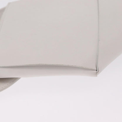 Bottega Veneta NAPPA19 Pouch with Strap Maxi Intrecciato Leather, White, Leather, Clutch