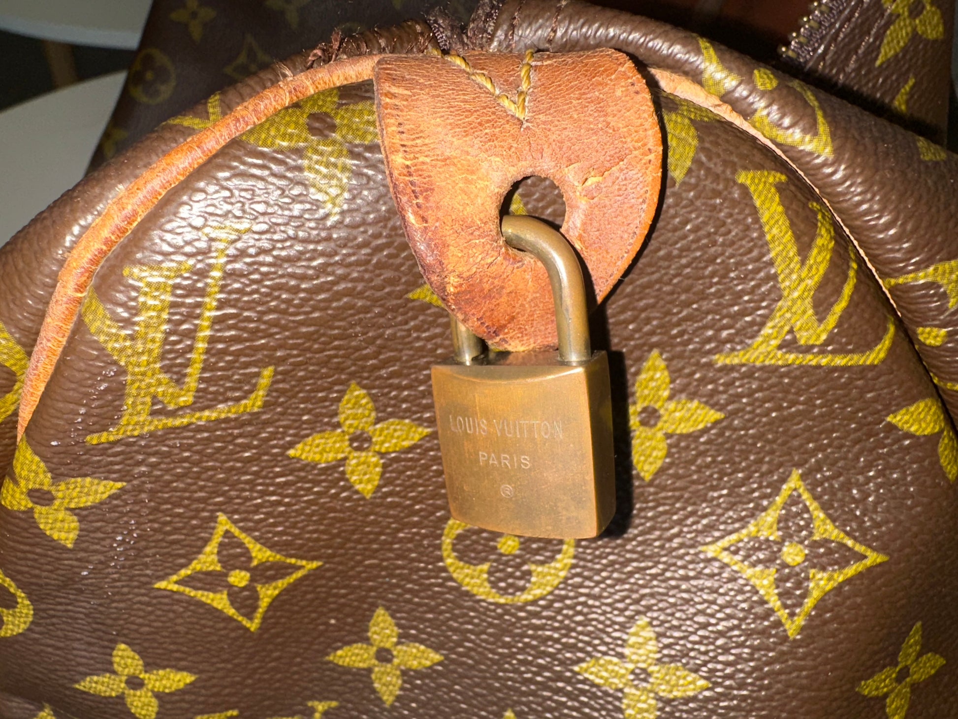 Louis Vuitton Speedy Handbag Monogram Canvas, Brown, Canvas, Handbag