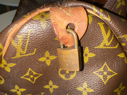 Louis Vuitton Speedy Handbag Monogram Canvas, Brown, Canvas, Handbag