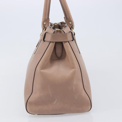 Salvatore Ferragamo Batik Leather, Beige, Leather, Tote Bag