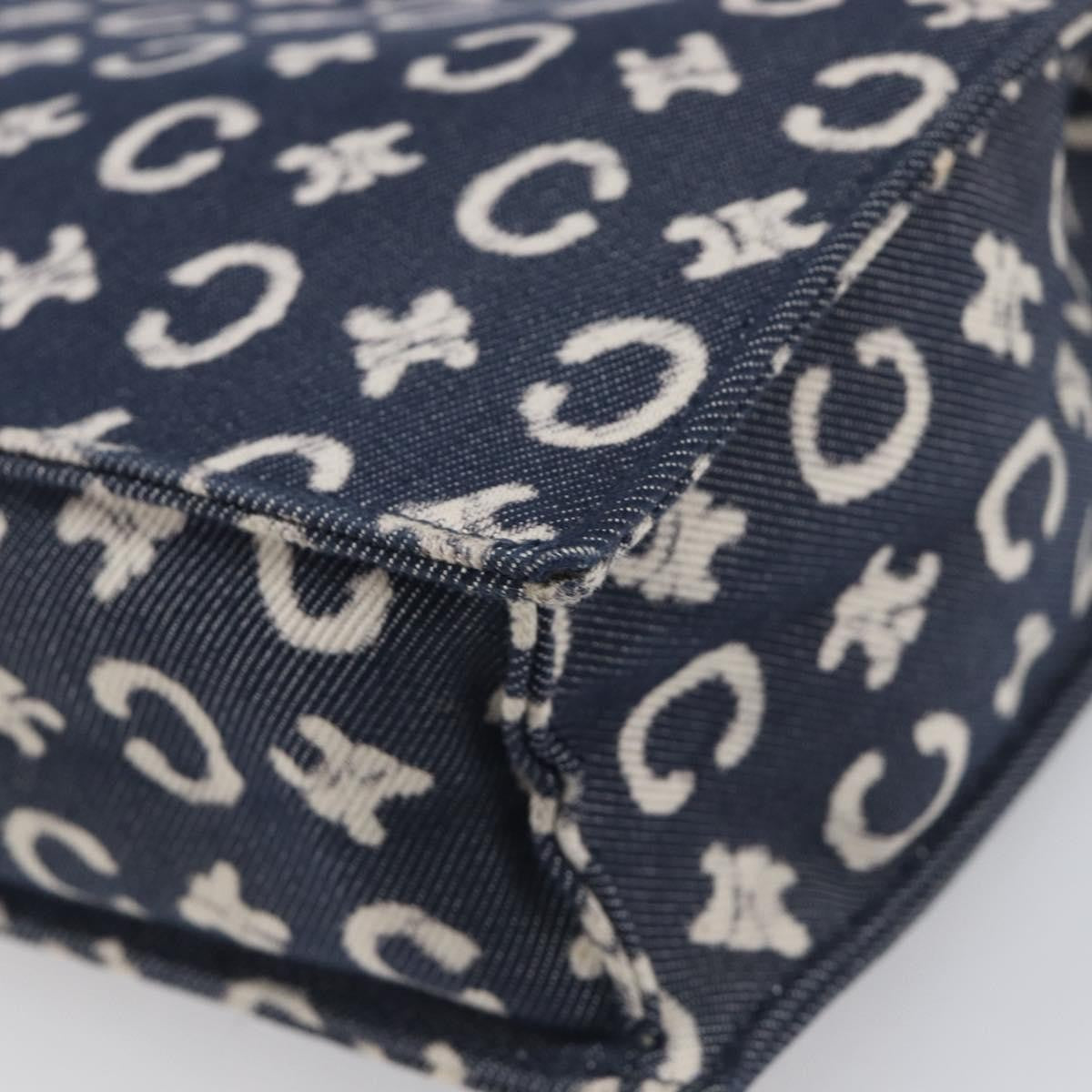 Celine C Macadam Canvas, Navy, Canvas, Handbag