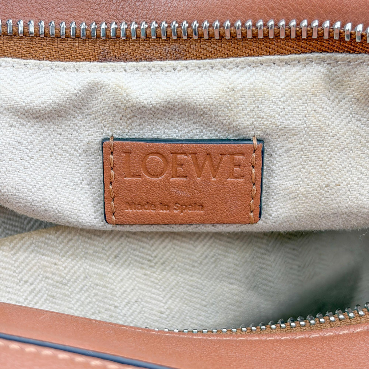 Loewe Puzzle Leather, Brown, Leather, Handbag