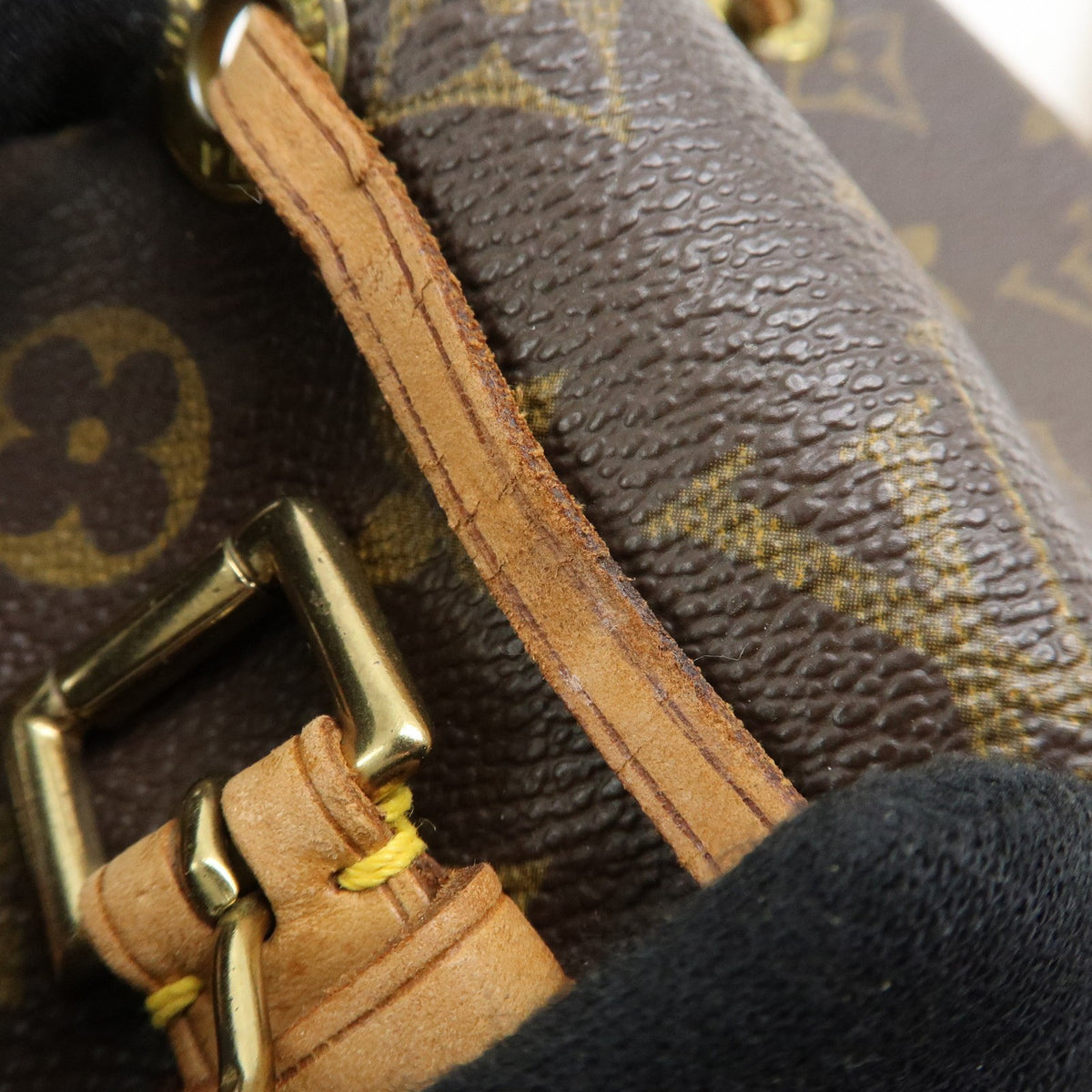 Louis Vuitton Vintage Montsouris Monogram Canvas, Brown, Canvas, Backpack